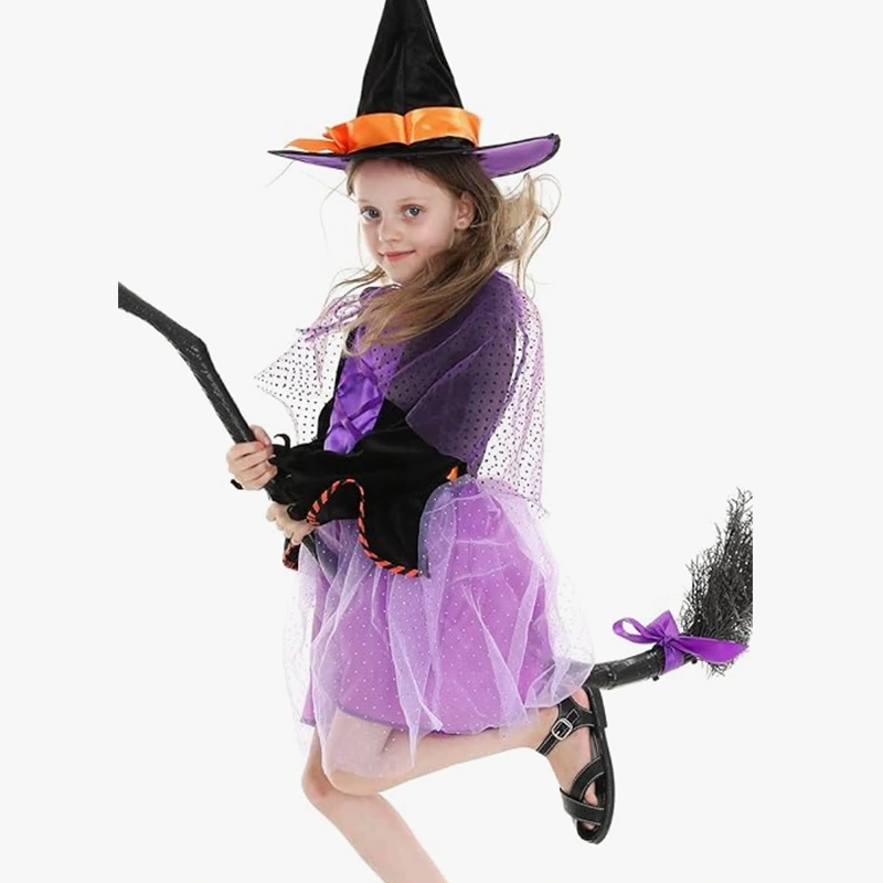 Storybook Character Day Hexenkostüm für Kinder mit Spitzenbesatz